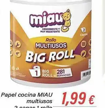 Cash Ifa Papel cocina miau multiusos oferta