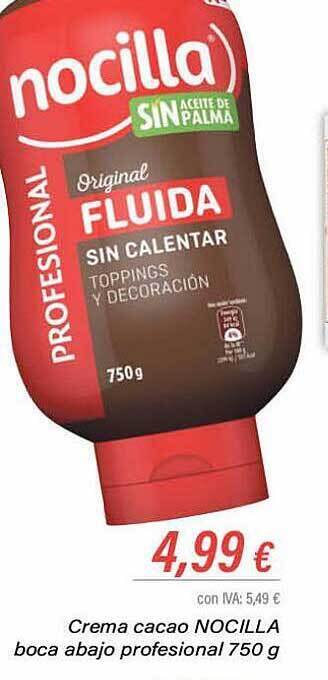 Cash Ifa Crema cacao nocilla boca abajo profesional oferta