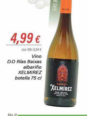 Cash Ifa Vino d.o rías baixas albariño xelmirez oferta
