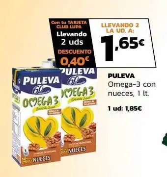 Supermercados Lupa Puleva omega-3 con nueces oferta