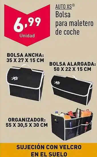 ALDI Auto xs bolsa para maletero de coche oferta