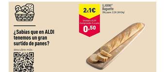 ALDI El horno baguette oferta