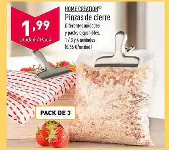 ALDI Home creation pinzas de cierre oferta