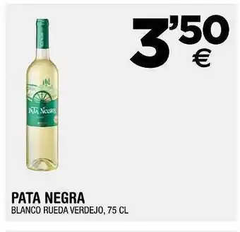 Pata negra blanco ruedo verdejo