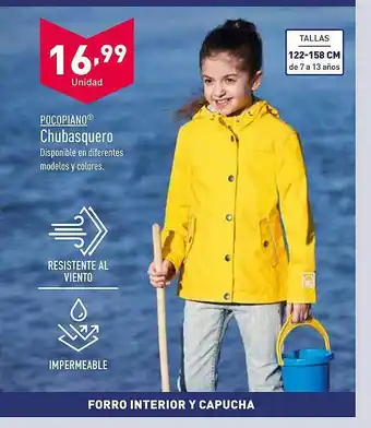 ALDI Pocopiano chubasquero oferta