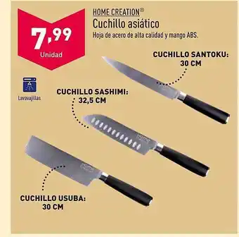 ALDI Home creation cuchillo asiático oferta