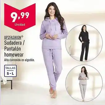 ALDI Up2fashion sudadera o pantalón homewear oferta
