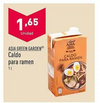 ALDI Asia green garden caldo para ramen oferta
