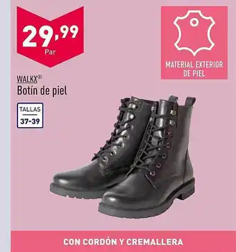 ALDI Walkx botín de piel oferta