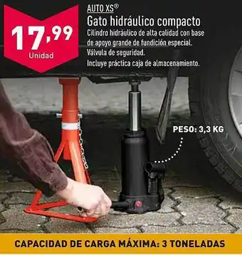 ALDI Auto xs gato hidráulico compacto oferta