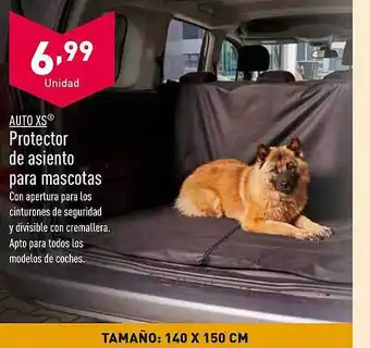 ALDI Auto xs protector de asiento para mascotas oferta