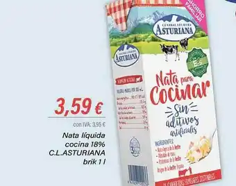 Cash Ifa Nata líquida cocina 18% c.l.asturiana oferta