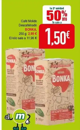 Masymas Café molido descafeinado bonka oferta