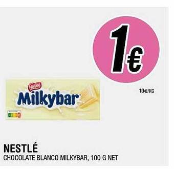 BM Supermercados Nestlé chocolate blanco milkybar oferta