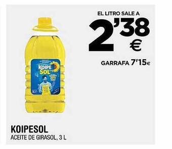 BM Supermercados Koipesol aceite de girasol oferta