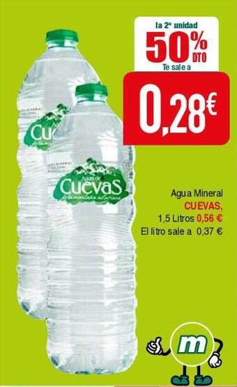 Masymas Agua mineral cuevas oferta