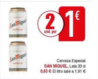 Masymas Cerveza especial san miguel oferta