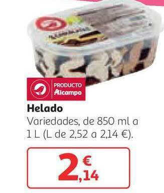 Alcampo Helado Variedades, de 850ml o 1L oferta