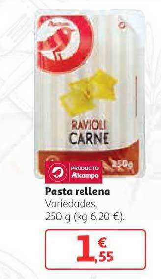 Alcampo Pasta Rellena Variedades 250g. oferta