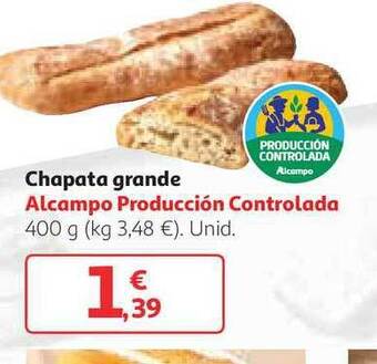 Alcampo Chapata Grande 400g oferta