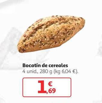 Alcampo Bocatín de cereales 4 unid., 280g oferta