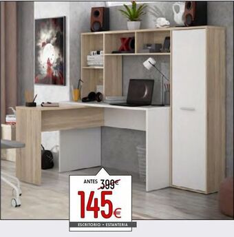 Atrapamuebles Escritorio + estanteria oferta