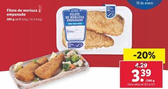 Lidl Filetes de merluza oferta