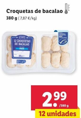 Lidl Croquetas de bacalao oferta