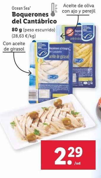 Lidl Boquerones ocean sea oferta