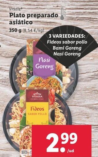 Lidl Platos preparados vitasia oferta