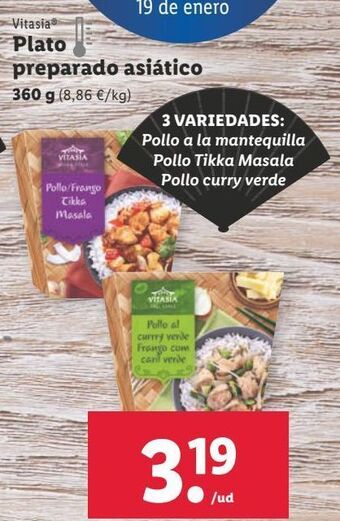 Lidl Platos preparados vitasia oferta