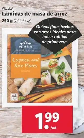Tortitas de arroz vitasia