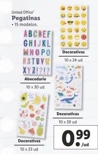 Lidl Pegatinas united office oferta