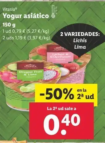 Lidl Yogur vitasia oferta