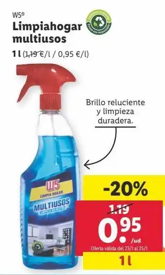 Lidl Limpiahogar w5 oferta
