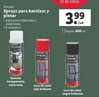 Lidl Barniz parkside oferta