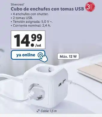 Lidl Enchufes silvercrest oferta