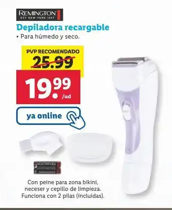 Lidl Depiladora femenina remington oferta
