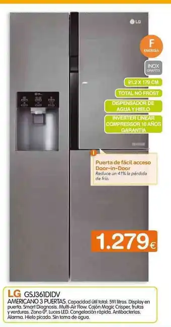 Expert LG GSJ361DIDV oferta