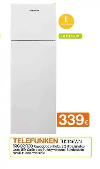Telefunken TLK346WN Frigorífico