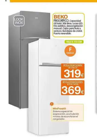 Expert Beko Frigirífico Minfrost oferta