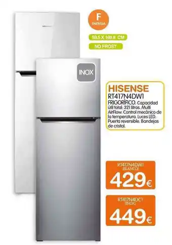 Expert Hisense RT417N4DW1 oferta
