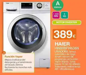 Expert Haier HW80BP14636N Lavadora oferta