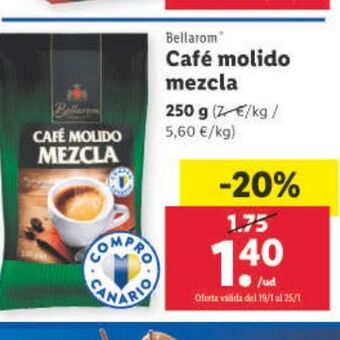 Lidl Café molido mezcla oferta
