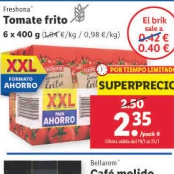 Lidl Tomate frito oferta