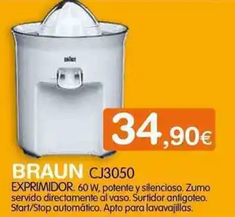 Expert Braun CJ3050 Exprimidor oferta