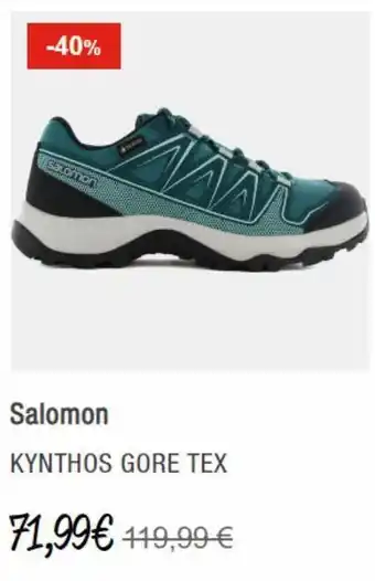 Forum Sport -40% salomon salomon kynthos gore tex 71,99€ 119,99 € oferta