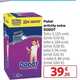 Alcampo Pañal dododt oferta
