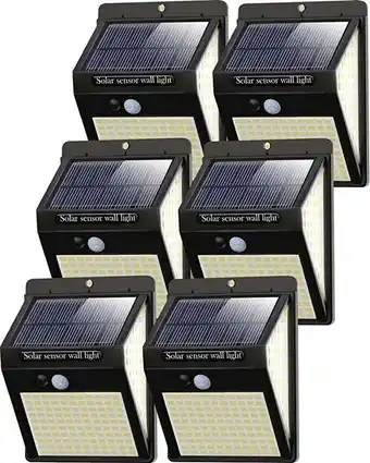 Luz solar exterior 230 led, [6 paquete/3 modes] nipify luces led solares para exteriores con sensor de movimiento, 270° fo...