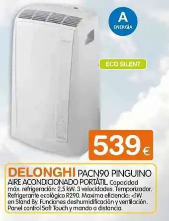 Expert Delonghi PACN90 Pinguino Aire Acondicionado Portátil oferta